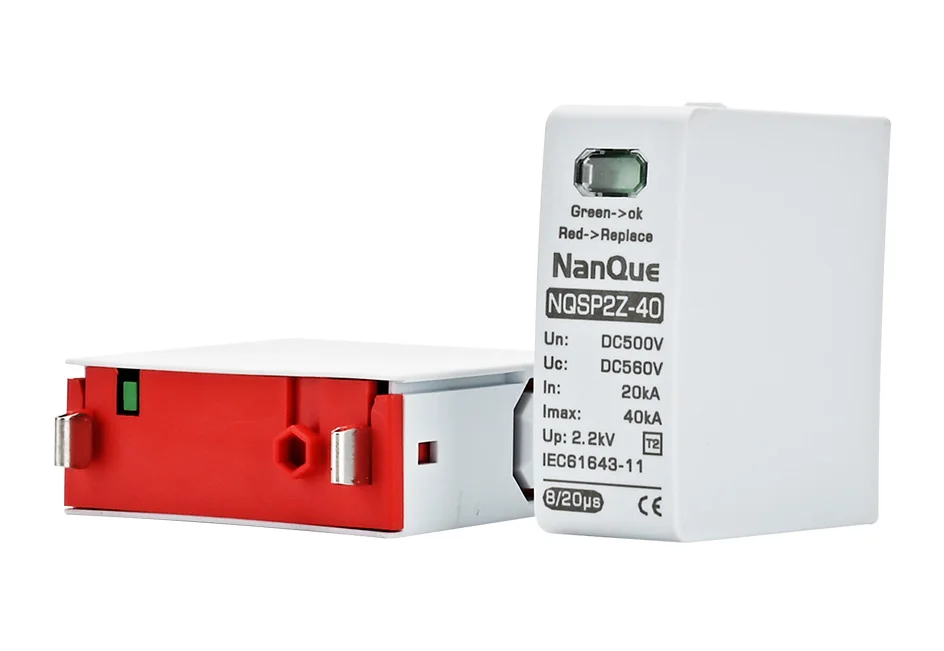 NQSP2Z DC SPD Modul 100/250/500/800/1000V Spannung Überspannungsschutz Ersetzen Modul 40KA T2 Ebene – Detail 7