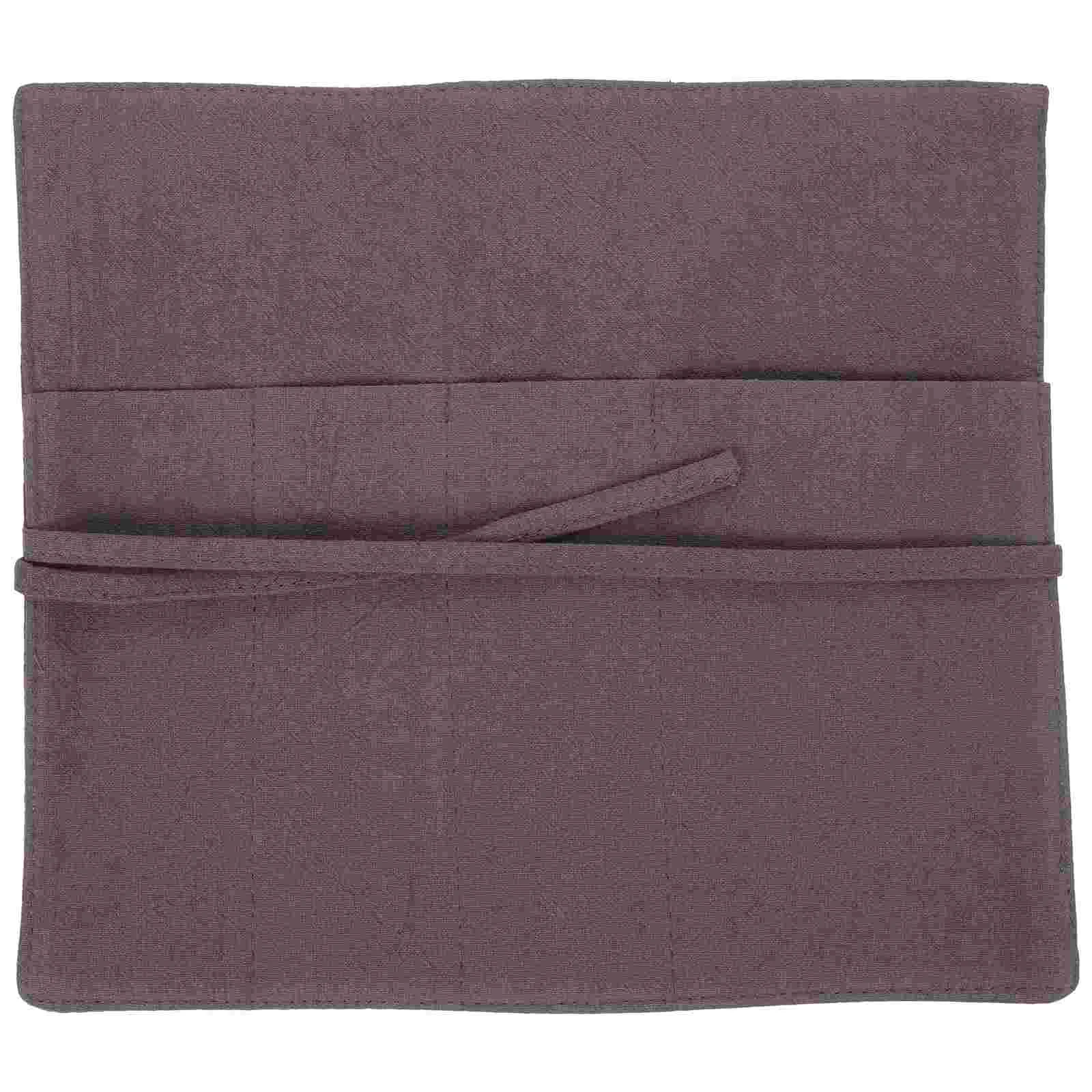 

Cutlery Storage Bag Tableware Holder Pouch Portable Silverware Lightweight Organizer Flax Practical Travel