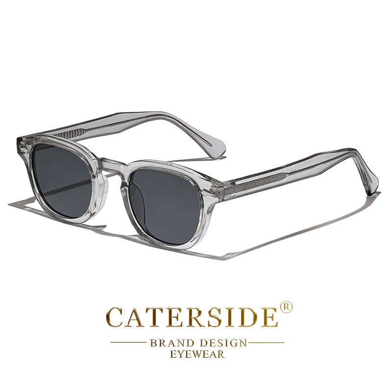 CATERSIDE Retro Round Sunglasses Black 10