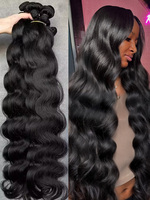 100 Virgin Human Hair Bundles 30 40 Inch Body Wave 12A 14A  Remy  Water Wave 1 3 4 Bundles Double Weft Hair Extensions