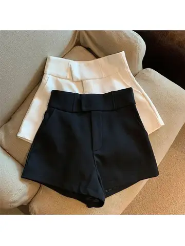 Women Shorts Mooyufon Black Shorts Women Harajuku Elegance High Waisted Shorts A Line Slim Casual Hot Girl Straight Pants Sexy