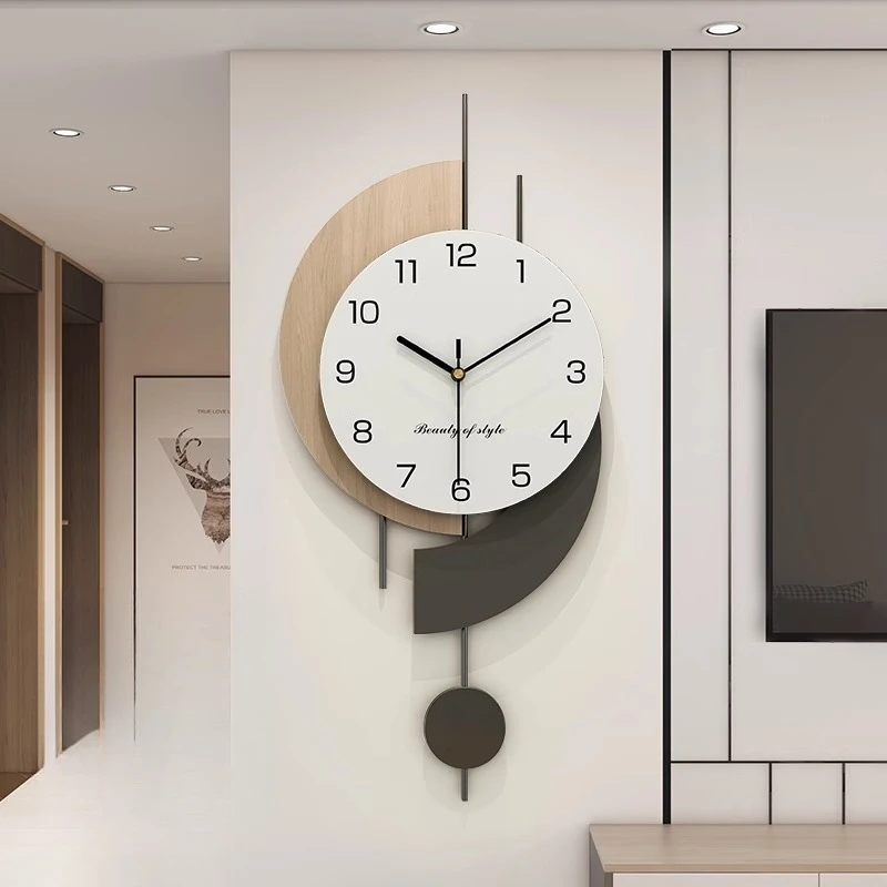 Minimalist Interior Wall Clock Fashion Living Room Modern Nordic Designer Clock Wall Silent Art Reloj De Pared Home Decoration