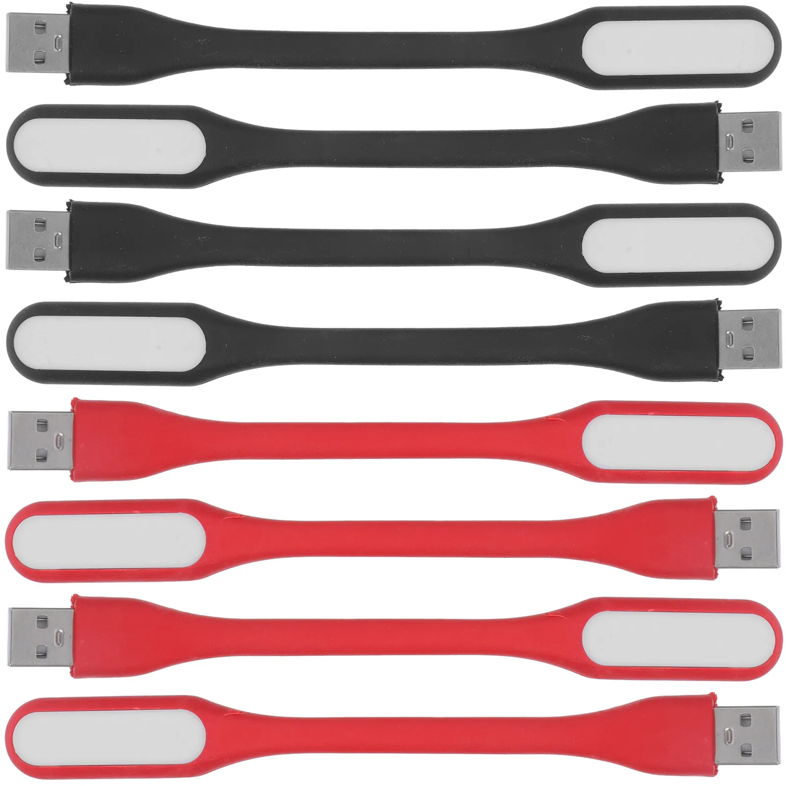 

8Pcs Portable Lamp USB Night Light Bendable Adjustable for Reading Eye Protection Low Energy Consumption Bright