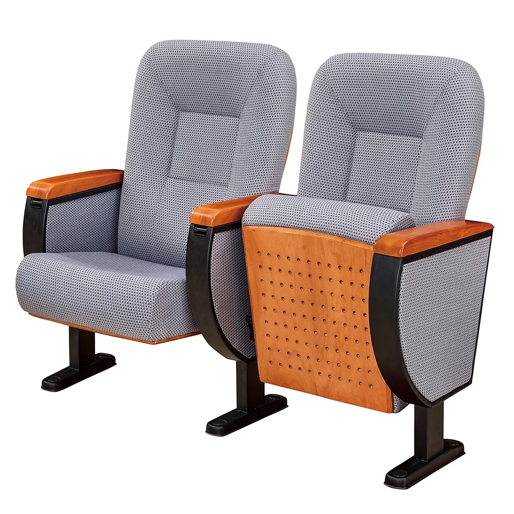 Modern Commercial Auditorium Chair Foldable Plastic Fabric Theater Furniture Church Cinema Conference Halls Home Office Hotel