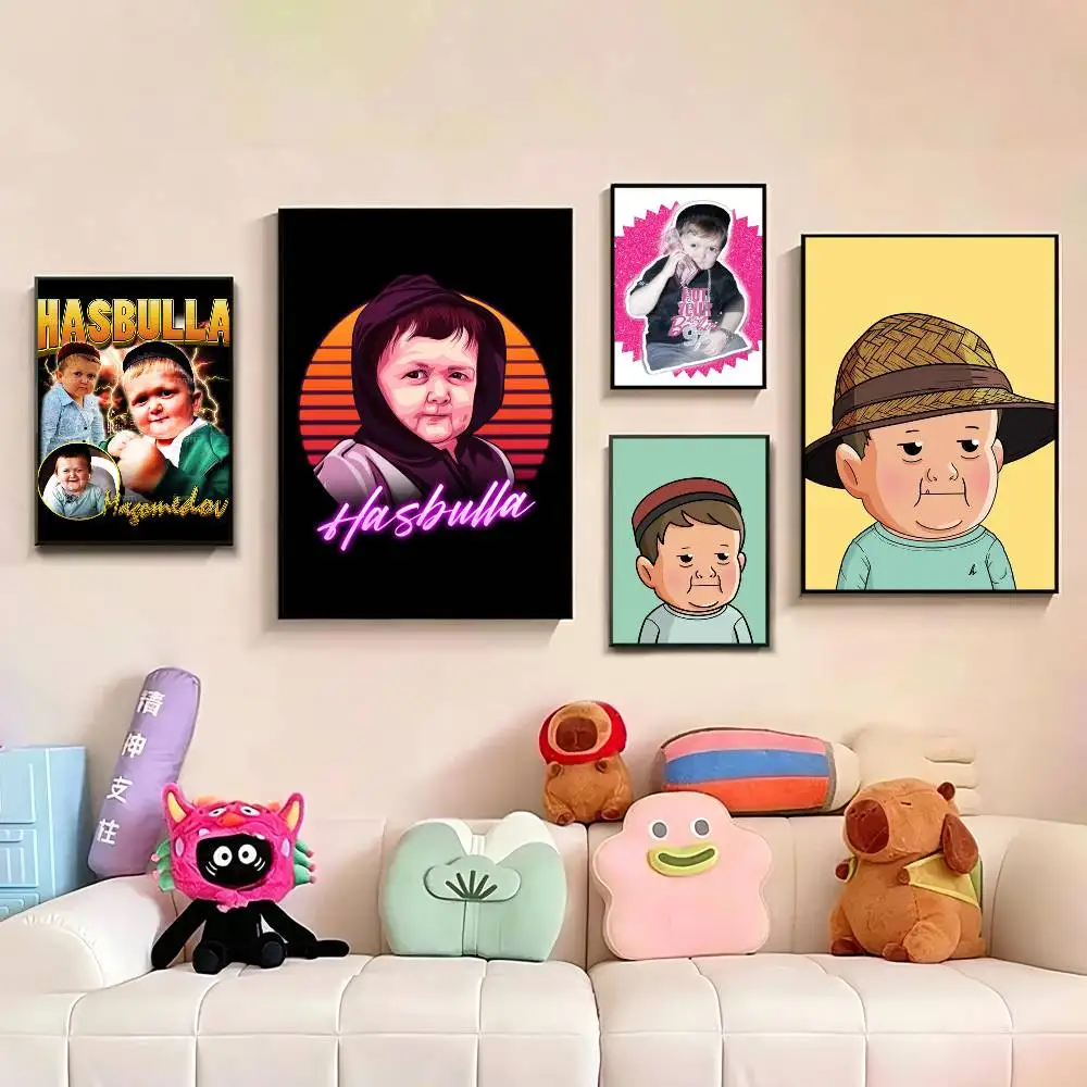 Funny Hasbulla  Poster Picture Canvas Painting Wall Art Home Decoration Print For Living Room Decor