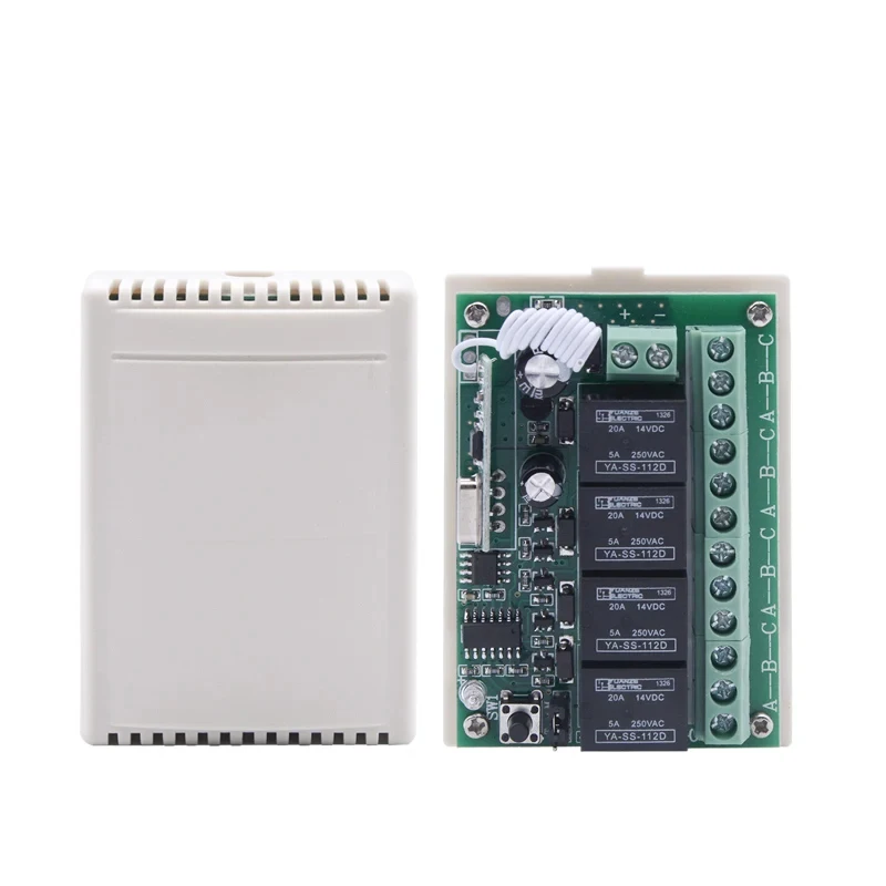 

Wireless-to-wired receiver, 4 channels, 150m wireless distance ,signal repeater
