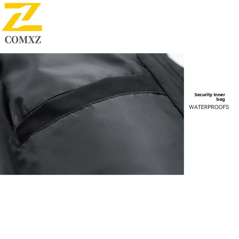 COMXZ الراقية معطف الحشو يندبروف بلون الأعمال مأدبة الغولف الفاخرة الحشو 2025 السفر وسيم الرجال الشتاء سترة