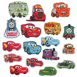 16 style cars cartoon animation cycle racing embroidered clothes stickers ironing clothing iron patch sewing patches