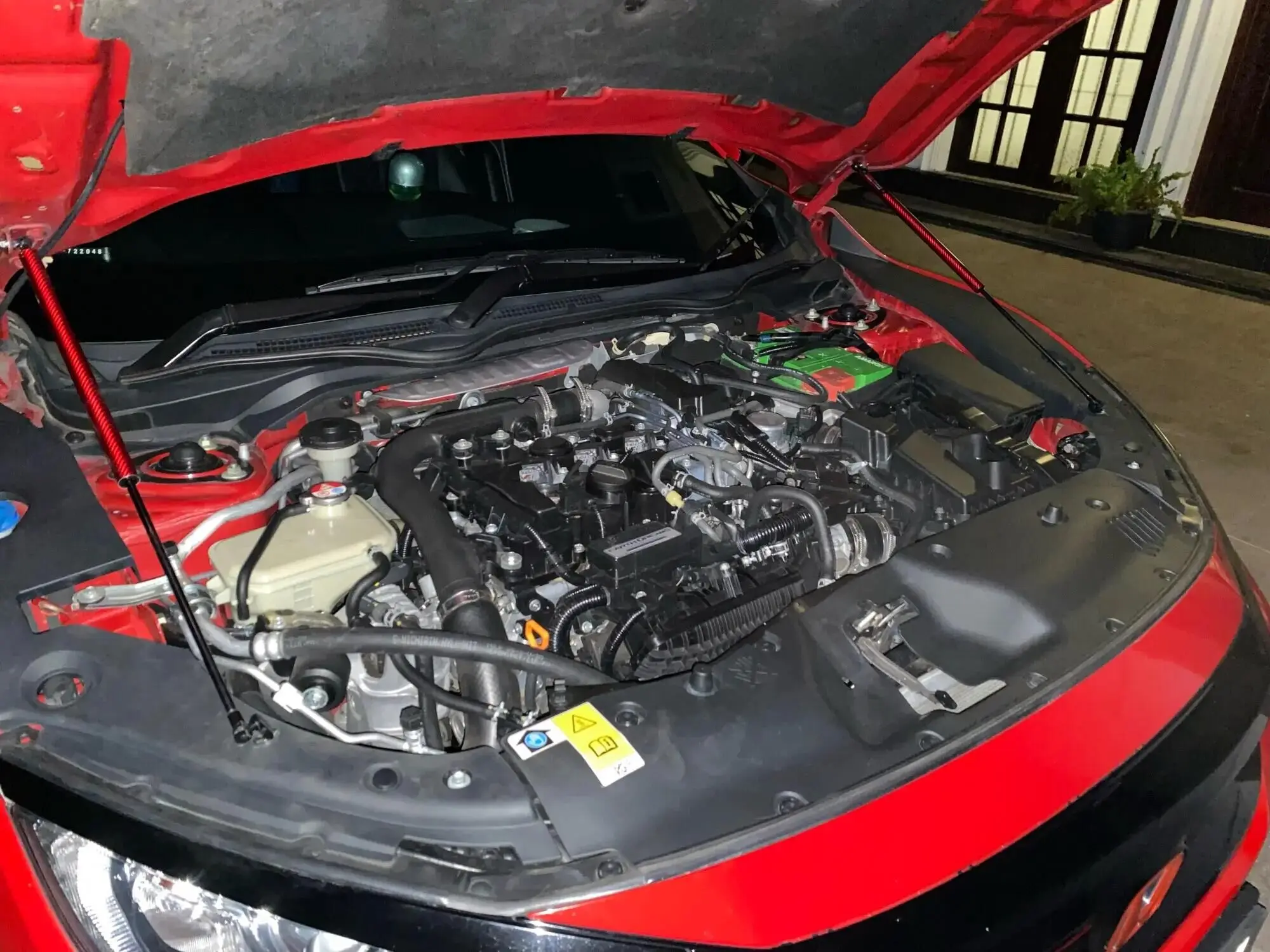 Amortisseurs de capot avant pour Honda Civic 10th 2016 – 2020, avec entretoises à gaz, Support de levage, amortisseurs, accessoires
