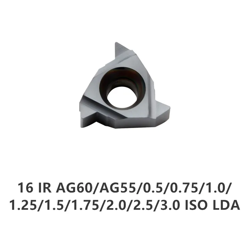 جديد 10 قطعة 16 IR AG60/AG55/0.5/0.75/1.0/1.25/1.5/1.75/2.0/2.5/3.0 ISO LDA كربيد إدراج ، لقطع الصلب والفولاذ المقاوم للصدأ
