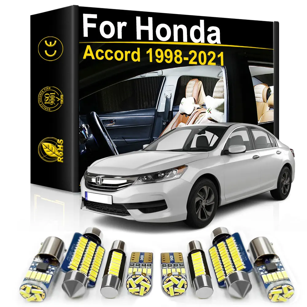 Vehicle LED Interior Light For Honda Accord 4 5 6 7 8 9 10 th 1986 2008 2010 2016 2017 2018 2021 Accessories Canbus Indoor Lamp