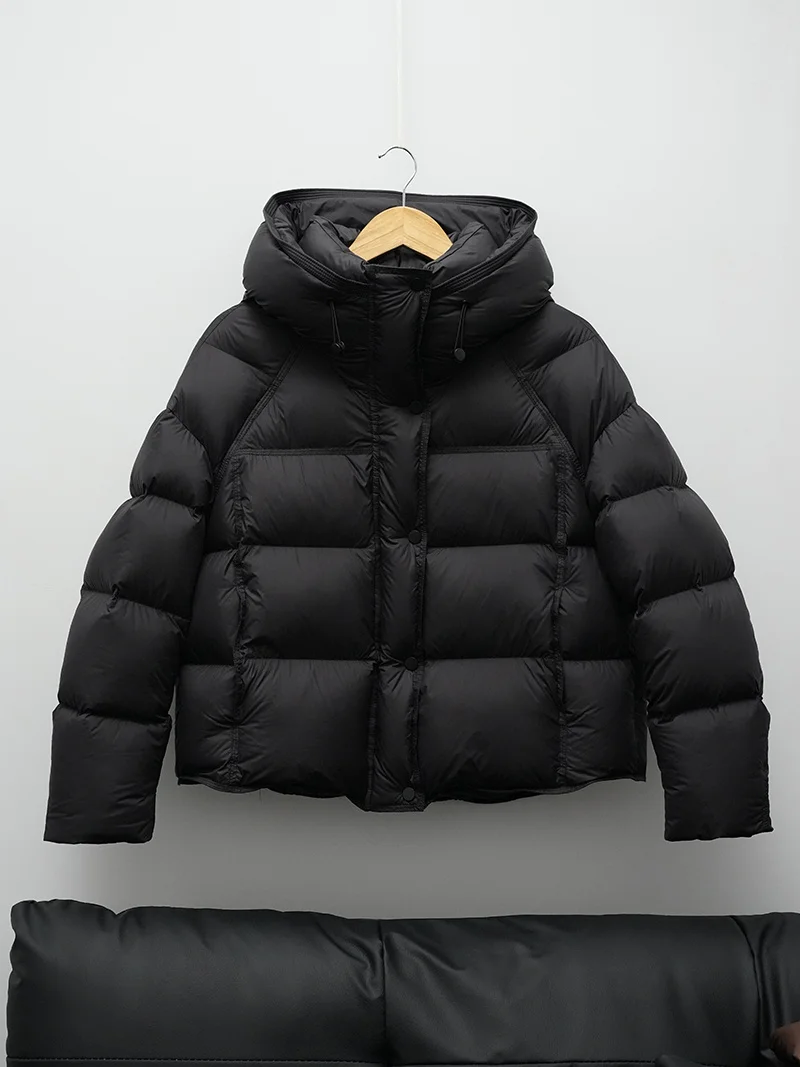 ZAROY Women Winter Jacket Thicken Warm Hooded Cotton Parkas Korea Solid Versatile Casual Short Coat Snow Outerwear куртка