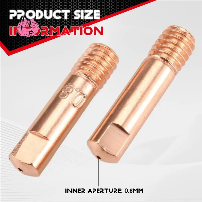 

A11E-7Pcs/Set Gasless Nozzle Tips For FC90 Flux-Cored Wire Feed FC90 MIG Welder Welding Tools