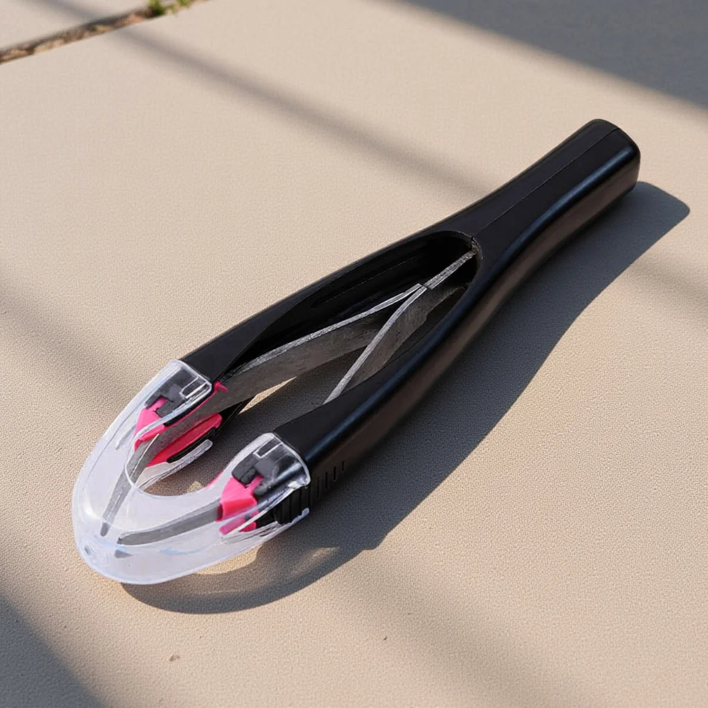 Pinzas para cejas retráctiles automáticas, herramienta de depilación de precisión para Kit de maquillaje de belleza Facial, Color aleatorio, 1 ud.