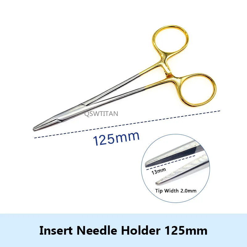 Insert Stainless Steel Needle Holder  Surgical Tools Pet Veterinary  Instruments Needle Holder Multifunctional