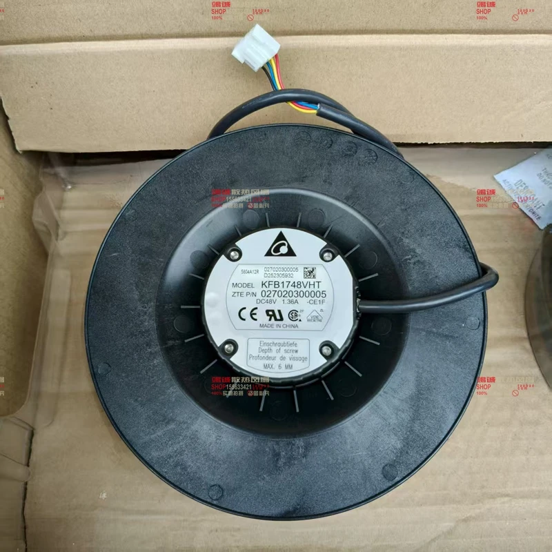 

Delta KFB1748VHT CE1F DC 48V 1.36A 4-Wire Server Cooling Fan