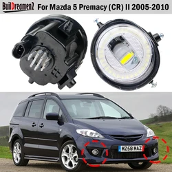 2 X Car Front Bumper Angel Eye LED Fog Light Daylight DRL 30W 8000LM For Mazda 5 Premacy (CR) 2/II 2005 2006 2007 2008 2009 2010