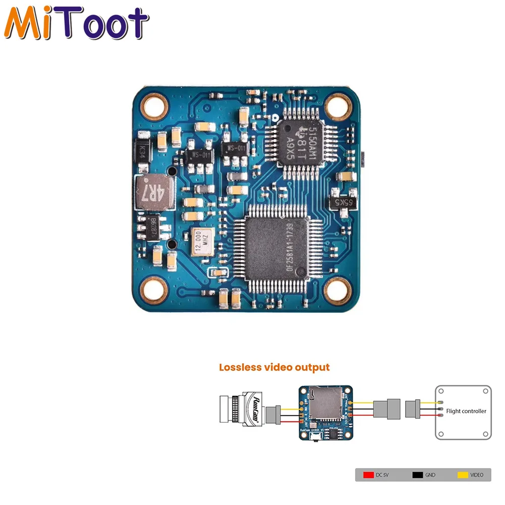 RunCam Mini FPV DVR Lossless Video Recorder Compact DVR Module for FPV Racing Drone Quadcopter RC Accessories