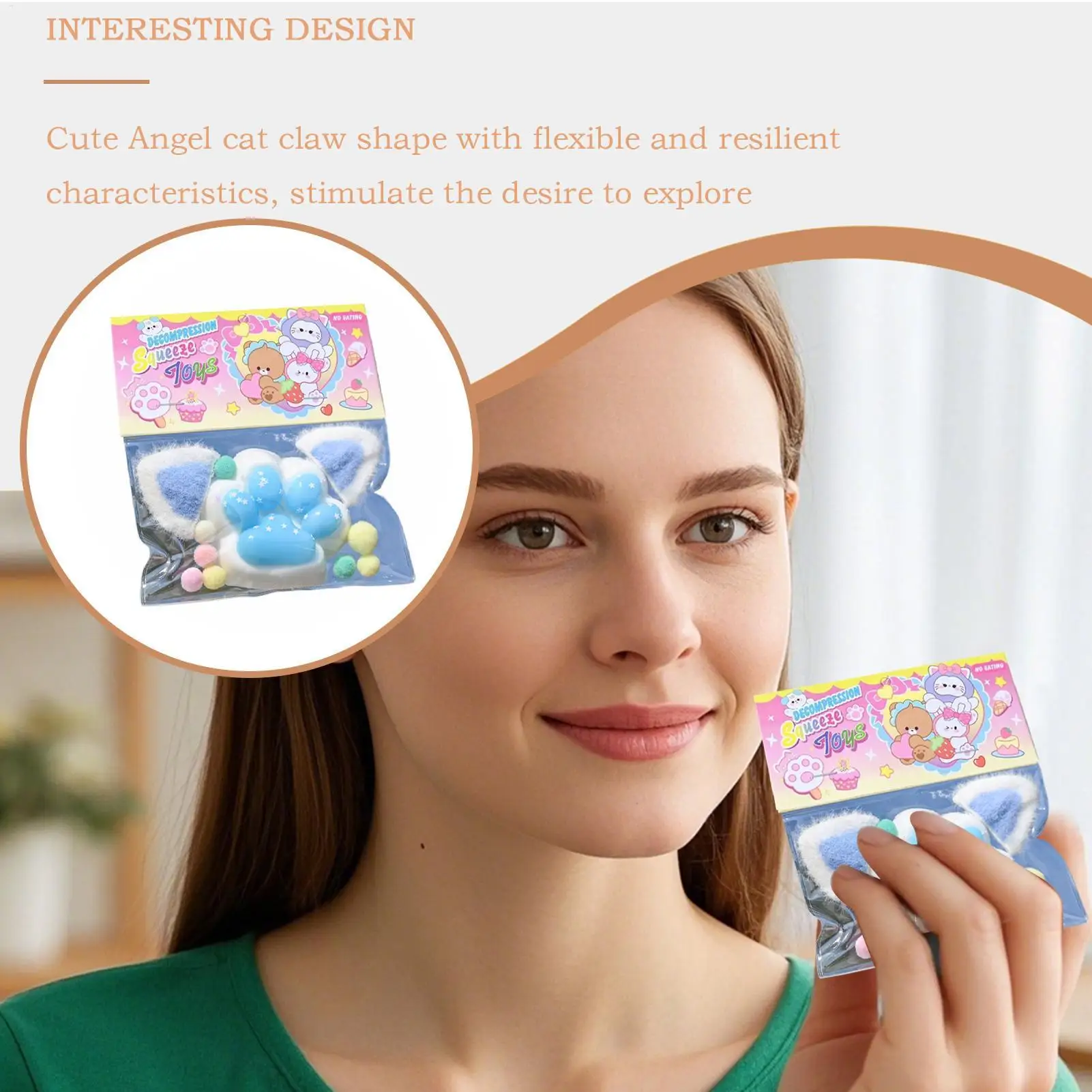 

Кошачья лапа, игрушки-непоседа, сенсорная игрушка-непоседа, эластичные эластичные шарики, сувениры для вечеринок для классной комнаты, школьные вечерние сувениры на день Святого Валентина