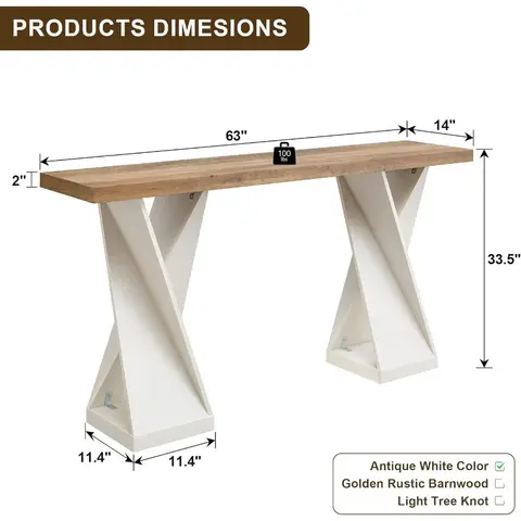 8 best sales लिविंग रूम के लिए कंसोल टेबल - №8