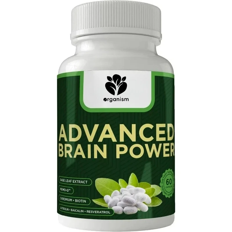 

Advanced Brain Power — поддерживает здоровье, нормальную функцию мозга, концентрацию и внимание, 60 капсул