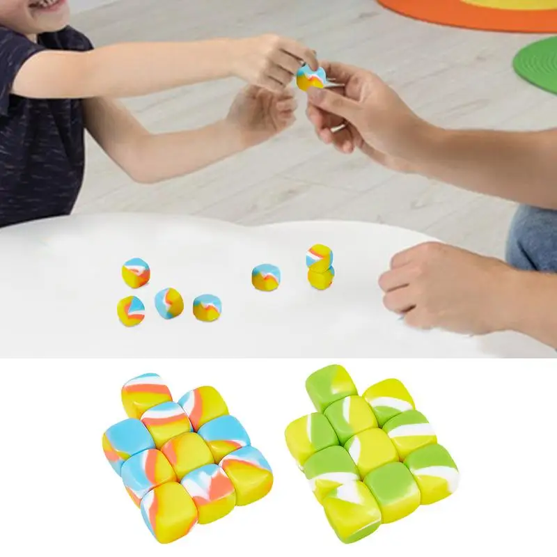 Silicone Colorful Stone Toys Playing Stone Grab Fingertip Toy Silicone Material Early Education Toy For Parties Outdoor