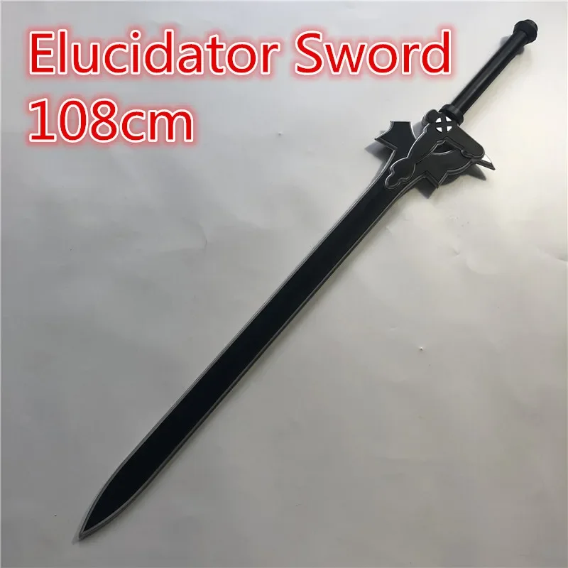 1:1 Asuna Weapon SAO Sword Kirigaya Kazuto 108cm Elucidator Dark Repulser Cosplay Sword Sword Art Online Model PU Gift Big Toy