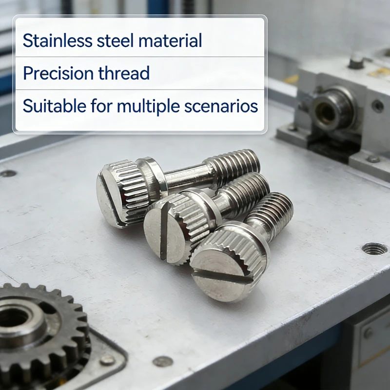 

M3 M4 M5 M6 M8 Stainless Steel 304 GB839 Slotted Captive Hand Screw, Anti-loosening Knurled Thumb Bolt for Case Slotted