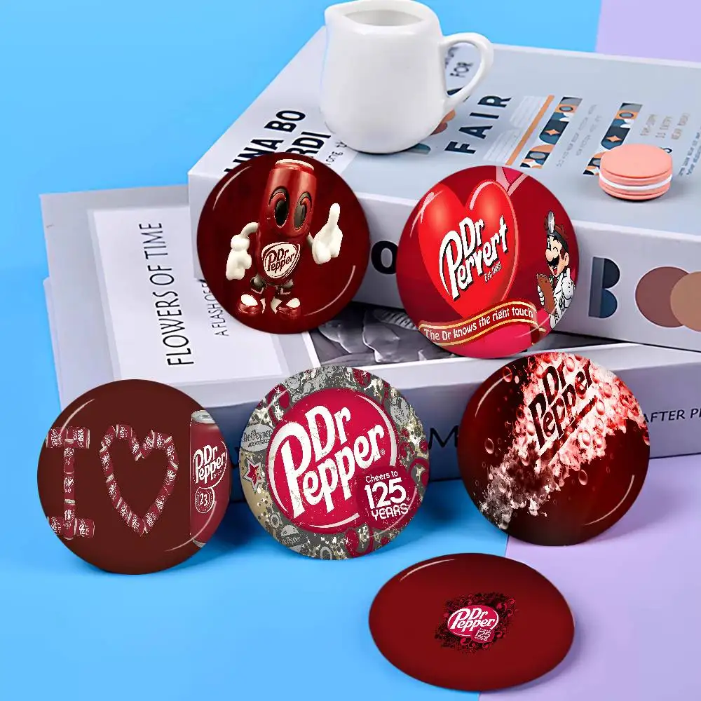 D-Dr P-Pepper Cartoon 58mm Cute Anime Figure Icon Badge Handmade Tinplate Brooch for Backpack Clothes Chest Ornament Gifts