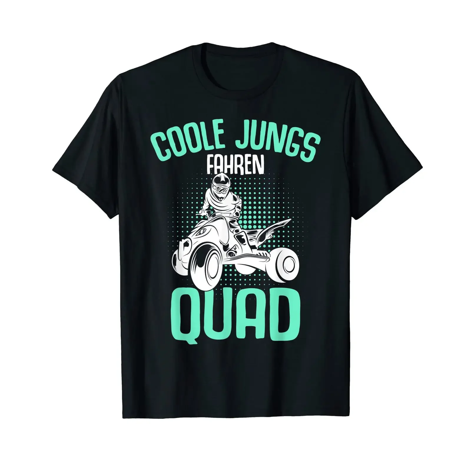 Cool Boys' Driving Quad Driver Offroad ATV Biker T Shirt black s vintage Washed Comfortable fashion Casual Breathable
