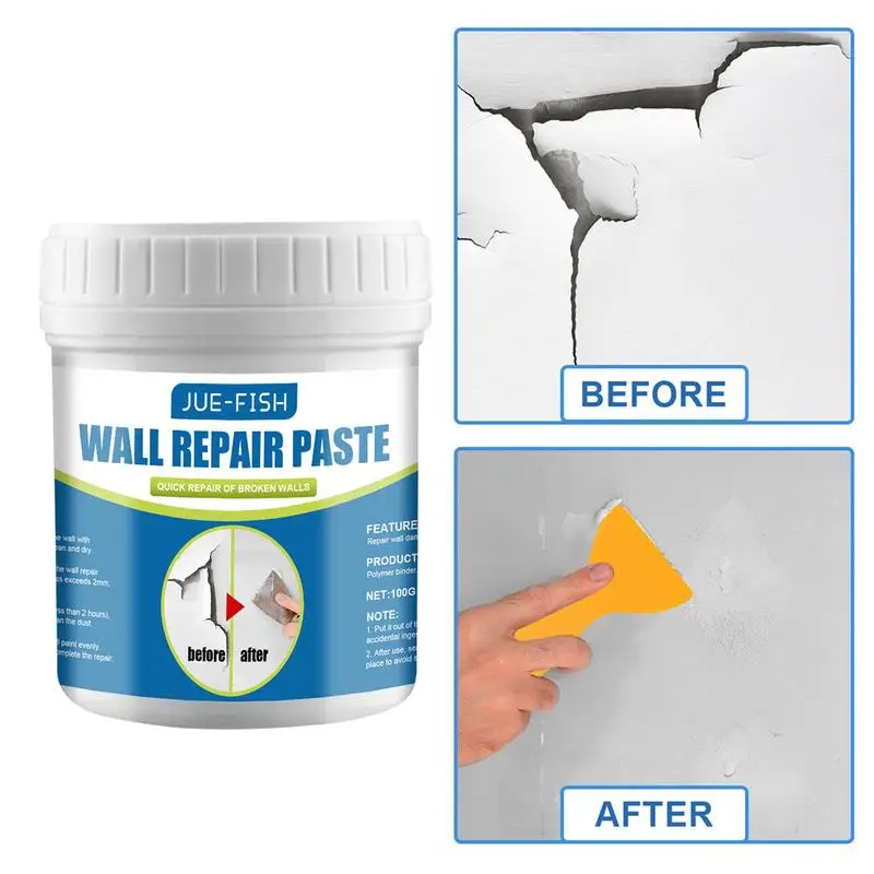 100g Wall Putty Hole Repair Kit Peeling Wall Paint Cracks Repair And Covering Stains Agent Household Wall Cracks Repair Paste