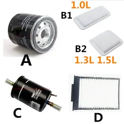 Car Air Conditioning Fuel Oil Four Filter Kit For Geely LC Panda