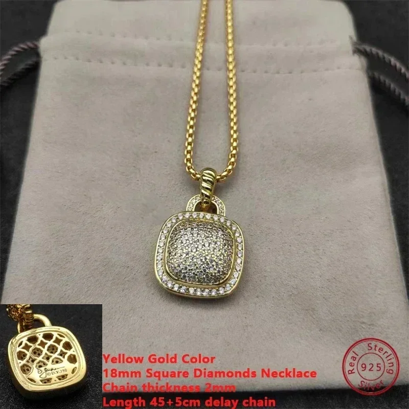 

Новинка 2025 года: высококачественное и модное золотое и серебряное колье из серебра 925 пробы — это персонализированный подарок для женских вечеринок и пар.