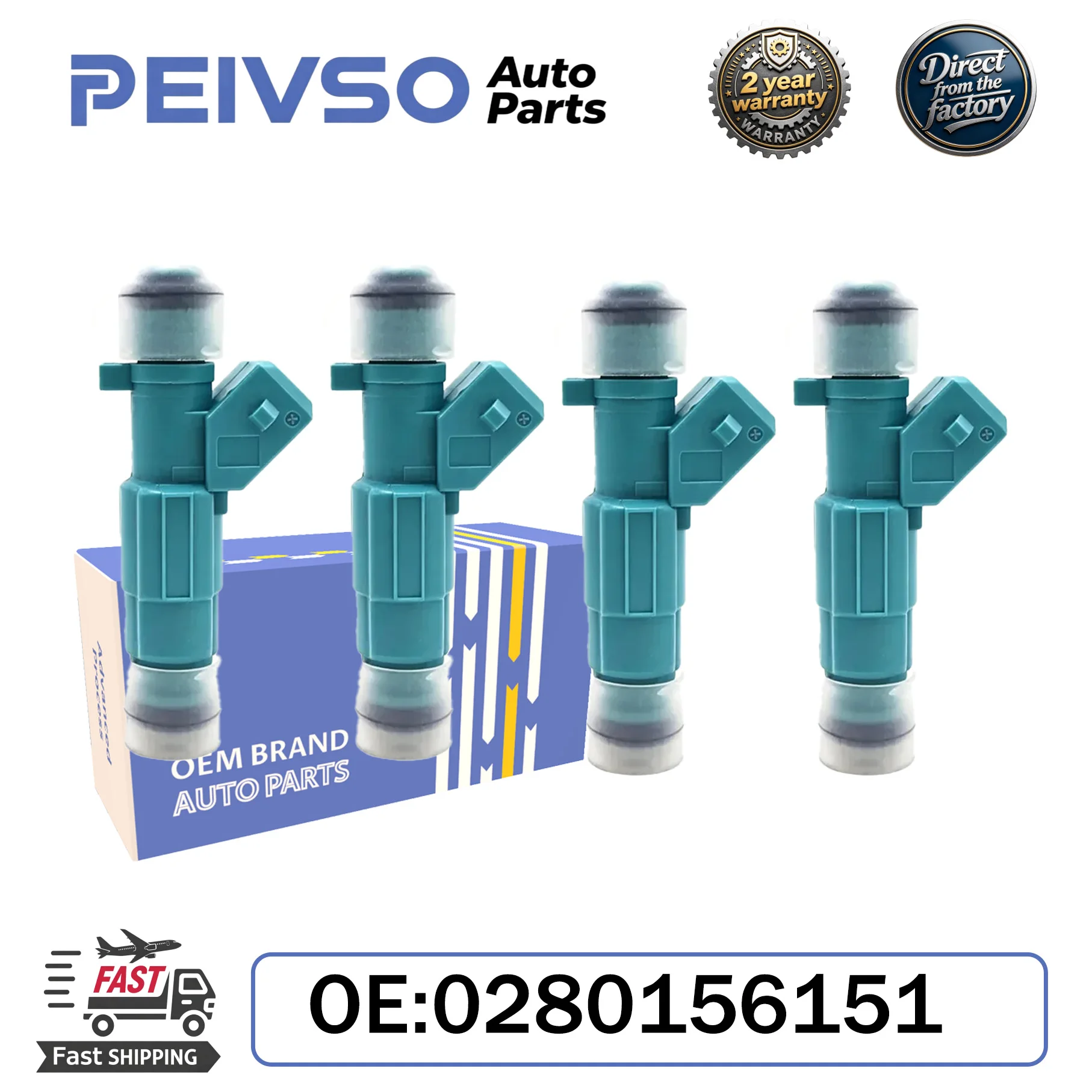PEIVSO 4x Inyectores de Combustible 0280156151 93325236 Compatibles con Chevrolet CELTA Corsa Celta MPFI 1.4L 1.6L Autopartes