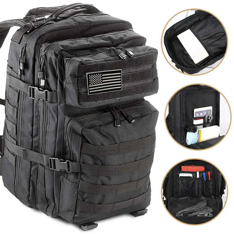 New Waist Bag for Men and Women, Multifunctional, Large Capacity, Waterproof, 50L Tactical Backpack Men's Travel Large Capacity