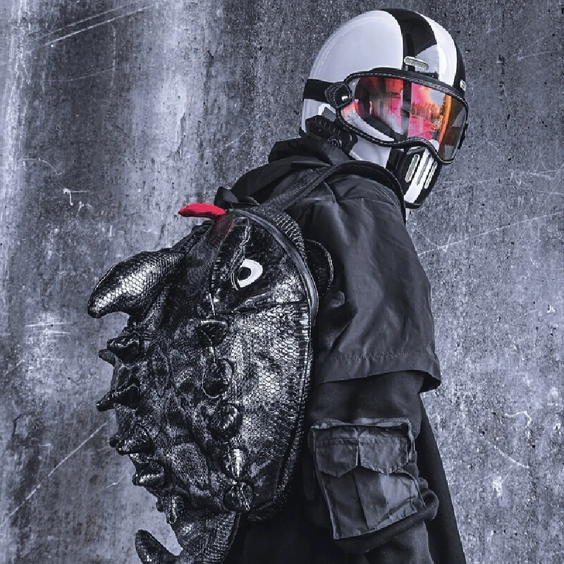 Motorfiets Staart Tas Vrouwelijke Rijhelm Rugzak Motorfiets Brandstoftank Tas Ridder Rugzak Mannelijke Hagedis Rugzak Achterbank Ba