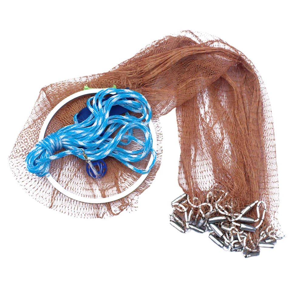 3.6 متر يده رمي الصيد صافي طوي شبكة فخ ل الروبيان كراب جراد البحر جراد البحر أسماك الطعم الصيد المياه المالحة المياه العذبة #3