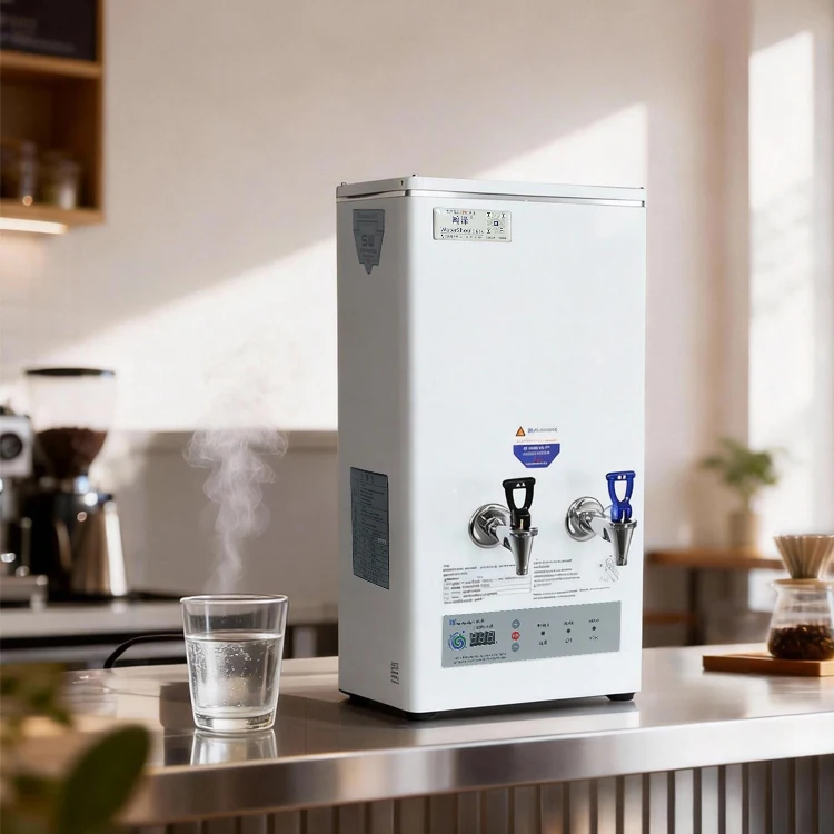 Double faucet for hot and cold water Stepping large-capacity boiling water dispenser
