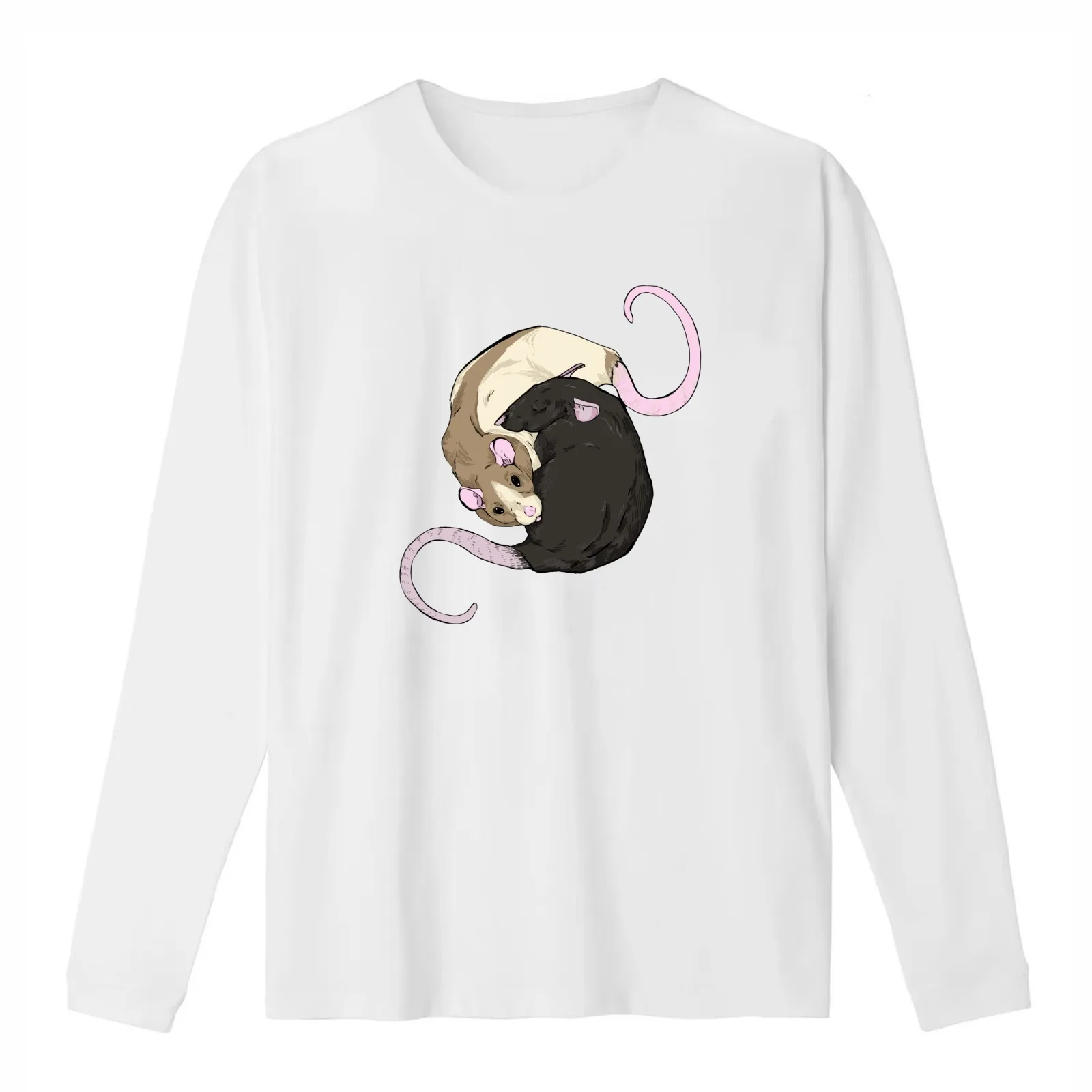Rat Nap T-Shirt Summer Casual Cotton Tee Oversized Streetwear Tops Vintage Graphic Print Loose Fit Short Sleeve 100% Cotton