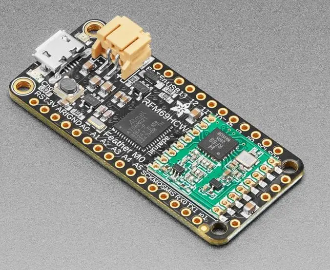 

3177 Feather M0 RFM69HCW Packet Radio - 433MHz - RadioFruit