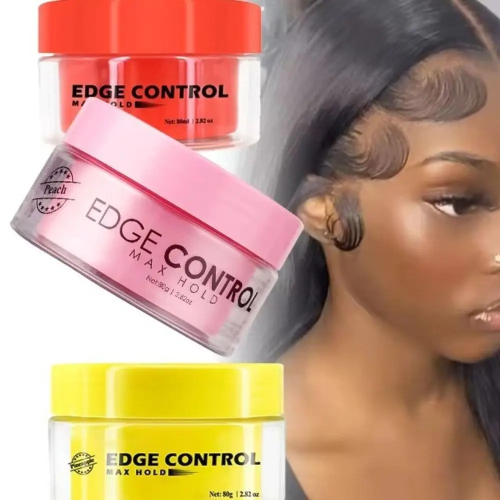

2.82Oz Beard Edge Control Wax with Castor Oil Fruity Scent Hair Styling Gel Non-Greasy Strong Hold Edge Control Gel