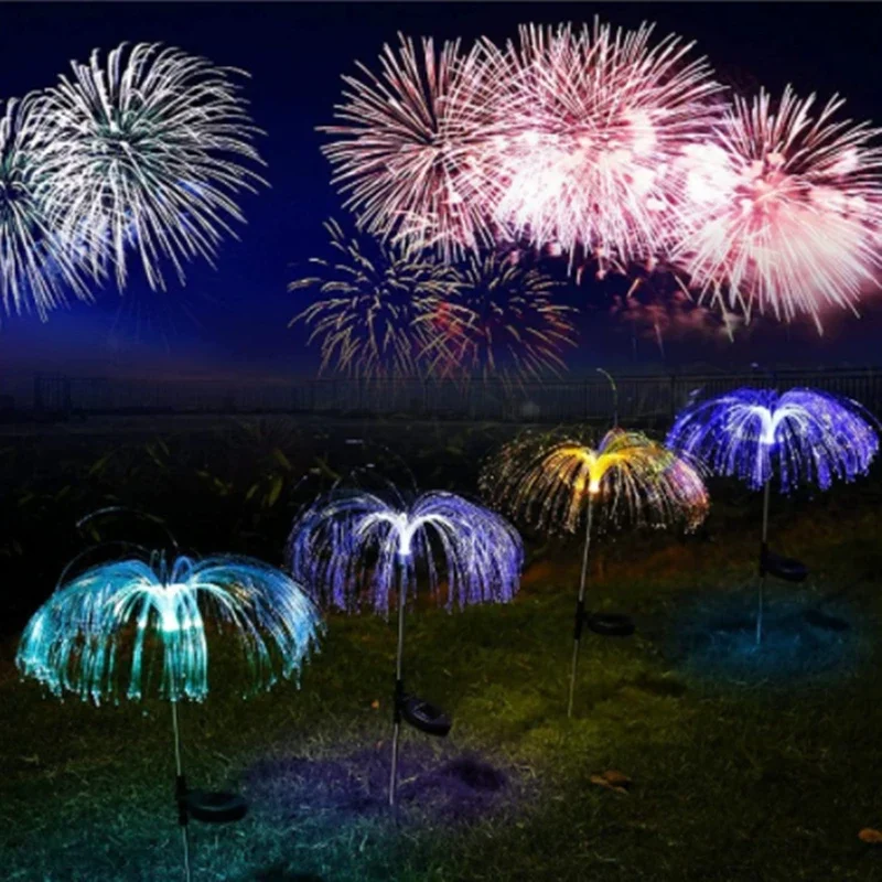 

Solar Jellyfish Light 7 Colors Changing Waterproof Decor Beautiful Flower Lights Landscape Walkway Solar Garden Lights Outdoor