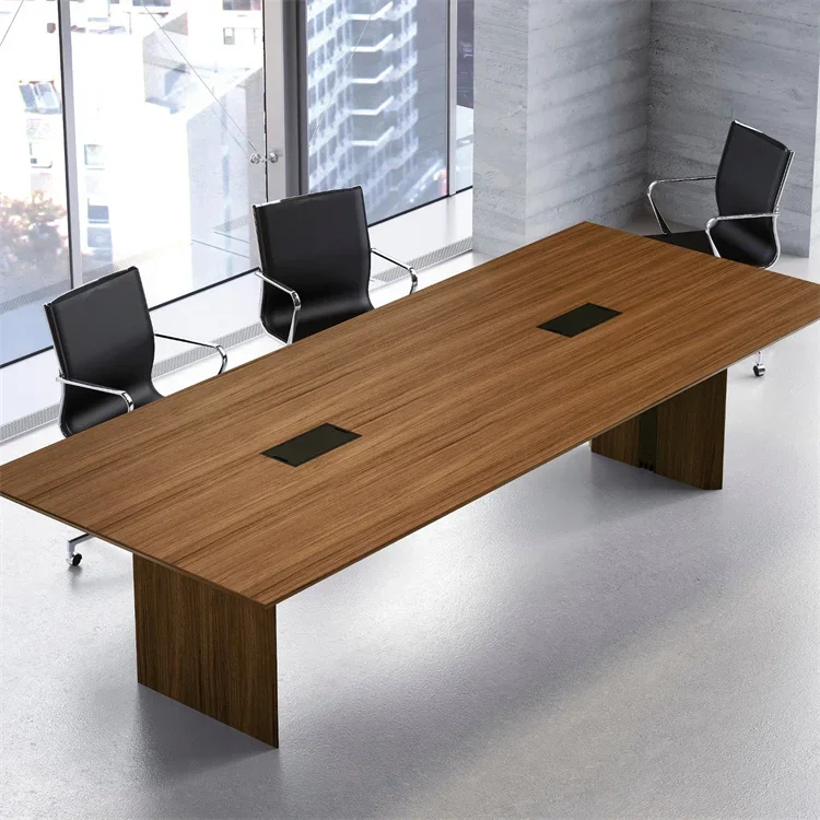 

Commercial Hot Selling Ergonomic Modern Smart Charger Wooden Workstation Office Furniture Office Table Desk