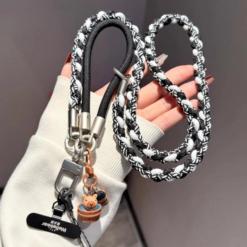 حبل هاتف Kpibara Titanium باللون الأصلي، نمط كروس عالي الجودة، حزام متعدد الوظائف مضاد للفقدان