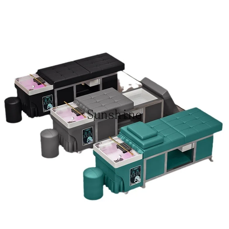 

Shampoo bed integrated barber shop special with water heater fumigation water circulation head therapy ear bed