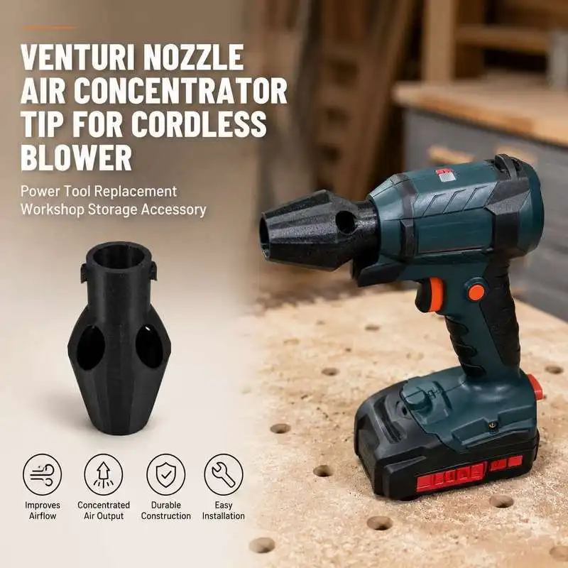 Venturi Nozzle Air Flow Accessory Practical Blower Nozzle Replacement Part for Power Equipment