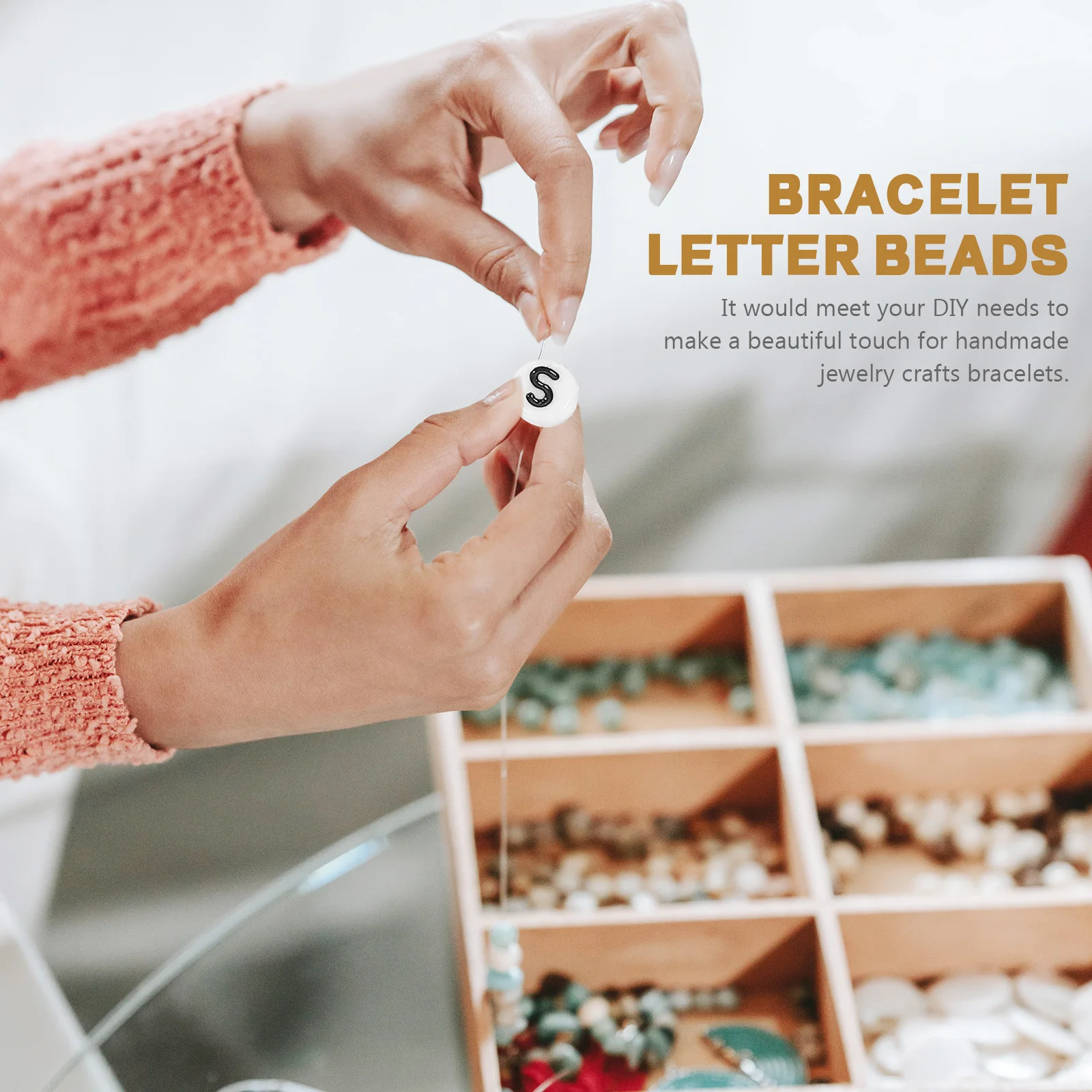 

Beads Acrylic Alphabet Jewelry for Making Jewellery Bracelet Letter Bracelets Mini