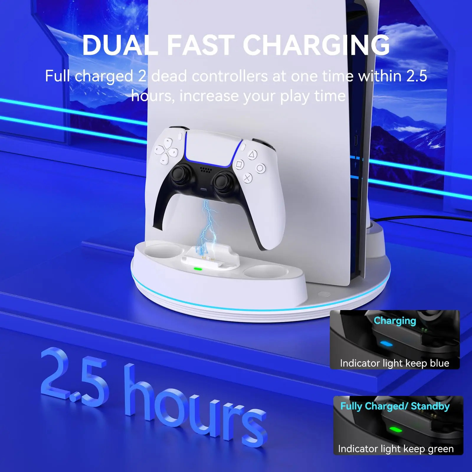 Thumbnail 3 - #67 Latest PS5 Controller Chargers Offers
