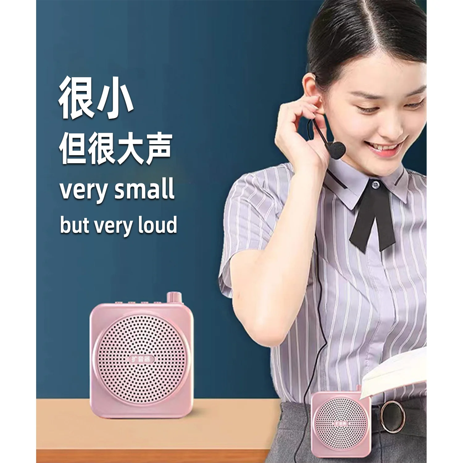 GAS-M90 BT wireless speaker Little Bee speaker teacher teaching tour guide shopping mall promotion waist-mounted headset microph