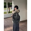 Winter Women’s Lambs Wool Hoodie Jacket – American Retro Faux Fur Outwear Coat | Y2K Korean 2000s High Street Thick Warm 2